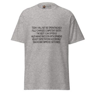 Half Awake Raccoon tee
