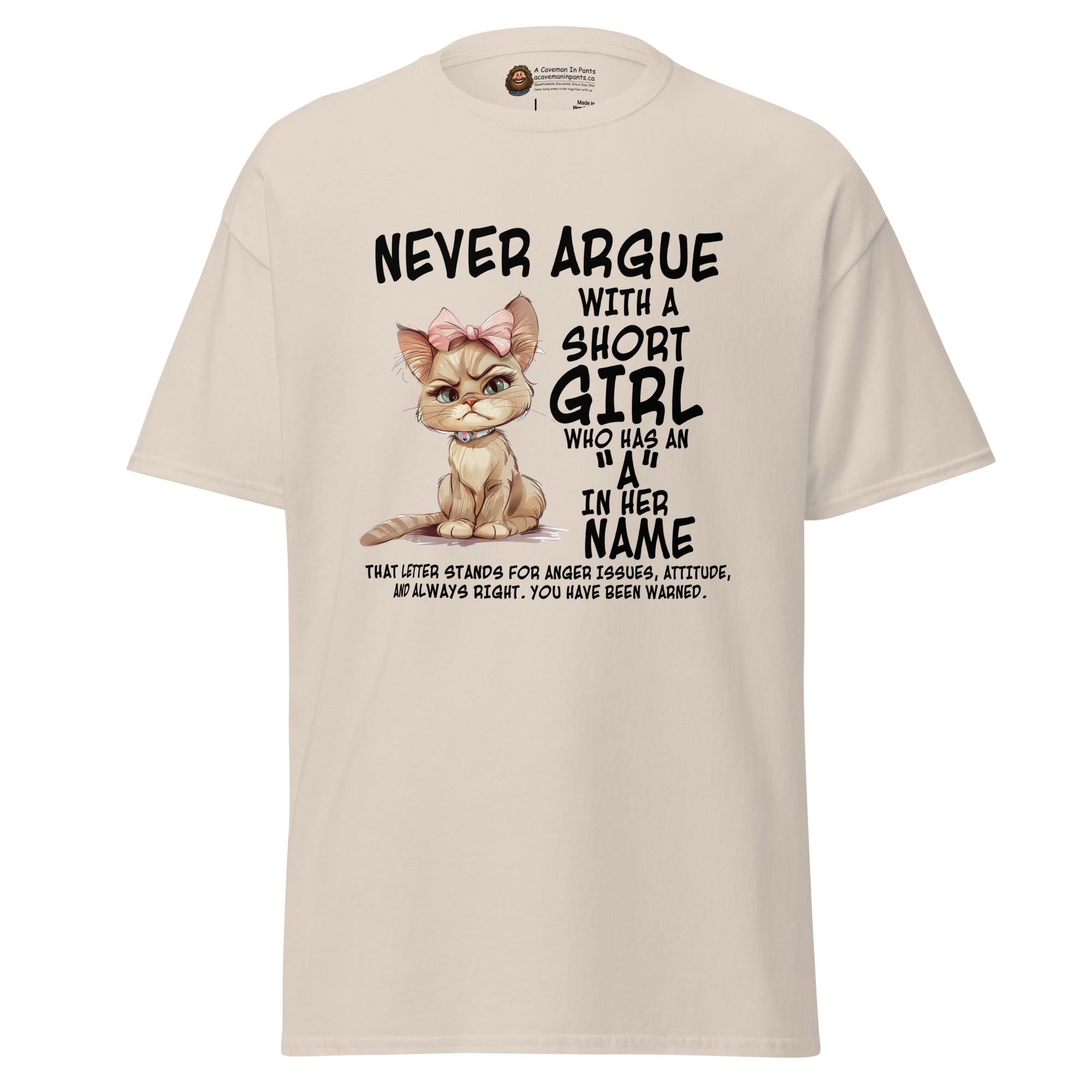 Never Argue with a Short Girl tee - Image 2