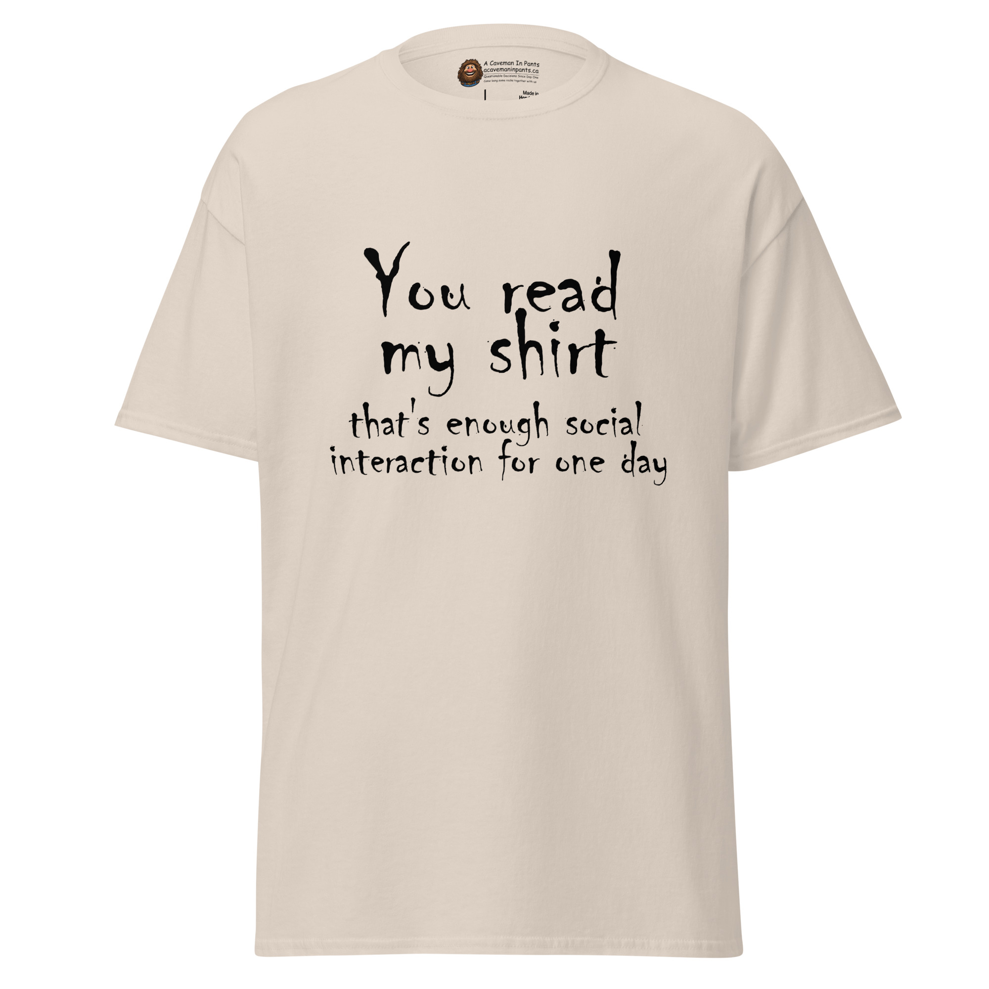 That's Enough Social Interaction tee - Image 3