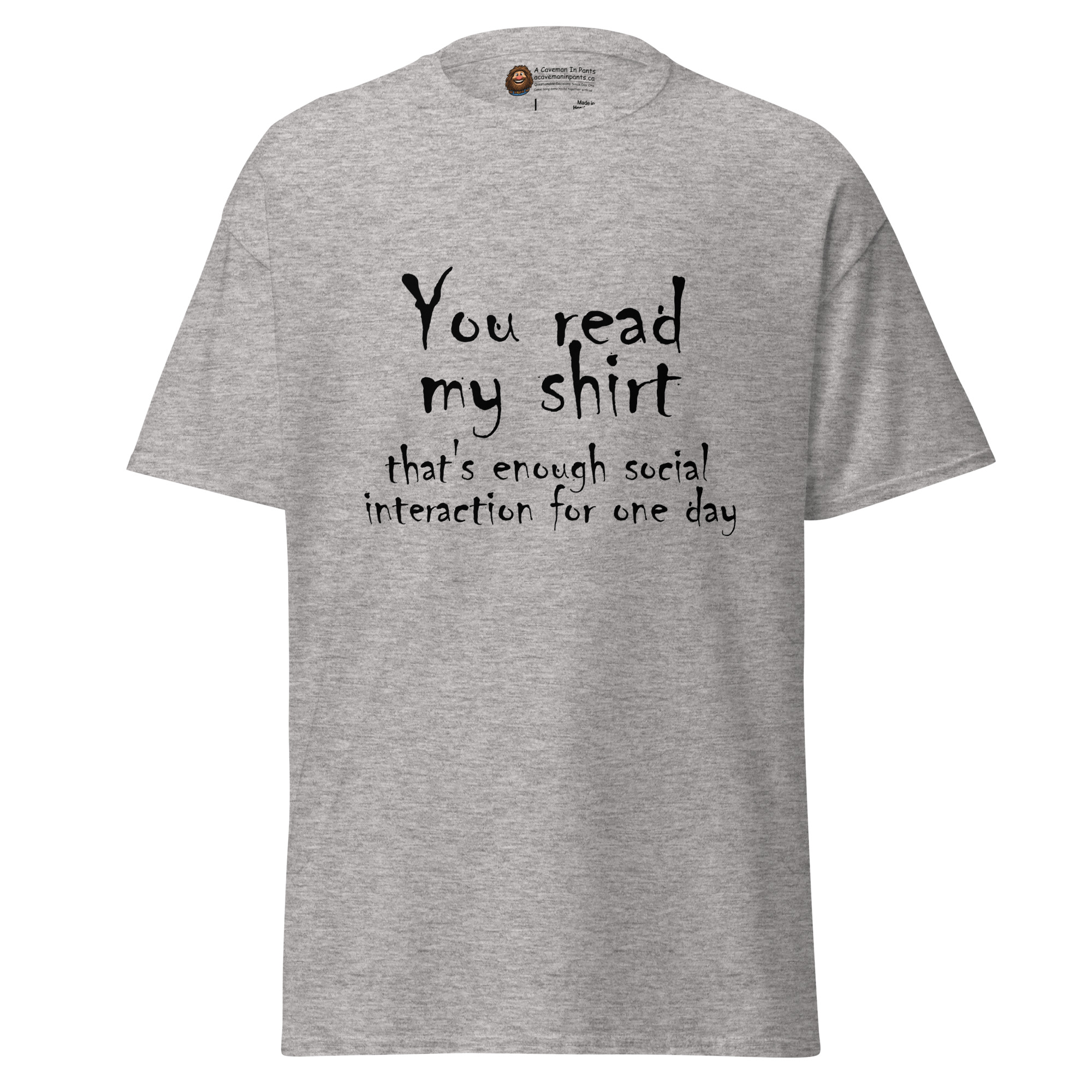 That's Enough Social Interaction tee - Image 2